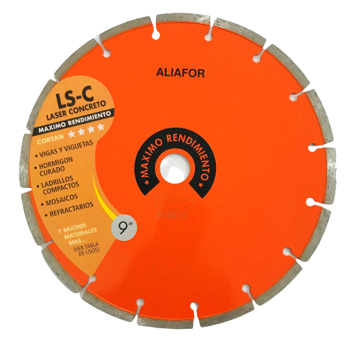 Disco diamantado Aliafor LS-C 9″ Laser concreto